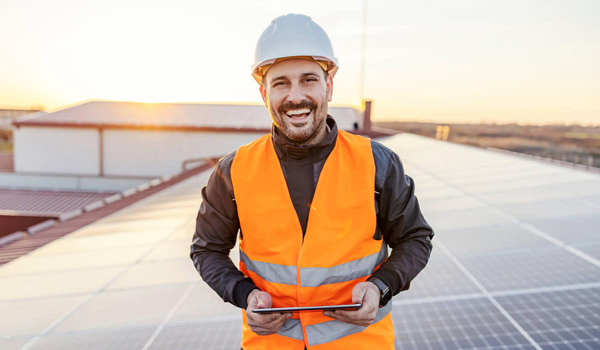 Solenergiprojektör Göteborg bild