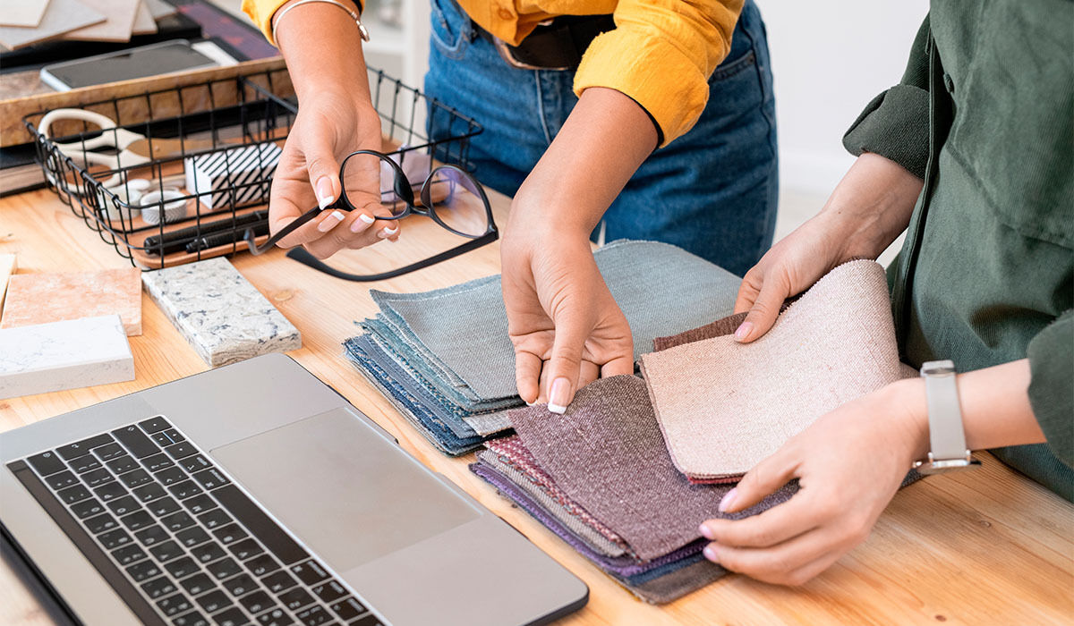 Framtidens textila material bild