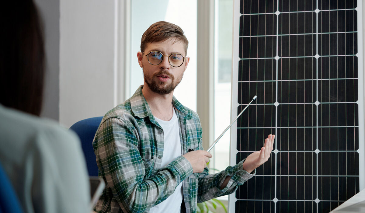 Solenergiprojektör bild